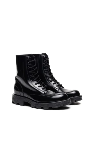 d-hammer bt Bottes D-Hammer-Combat en cuir brillant