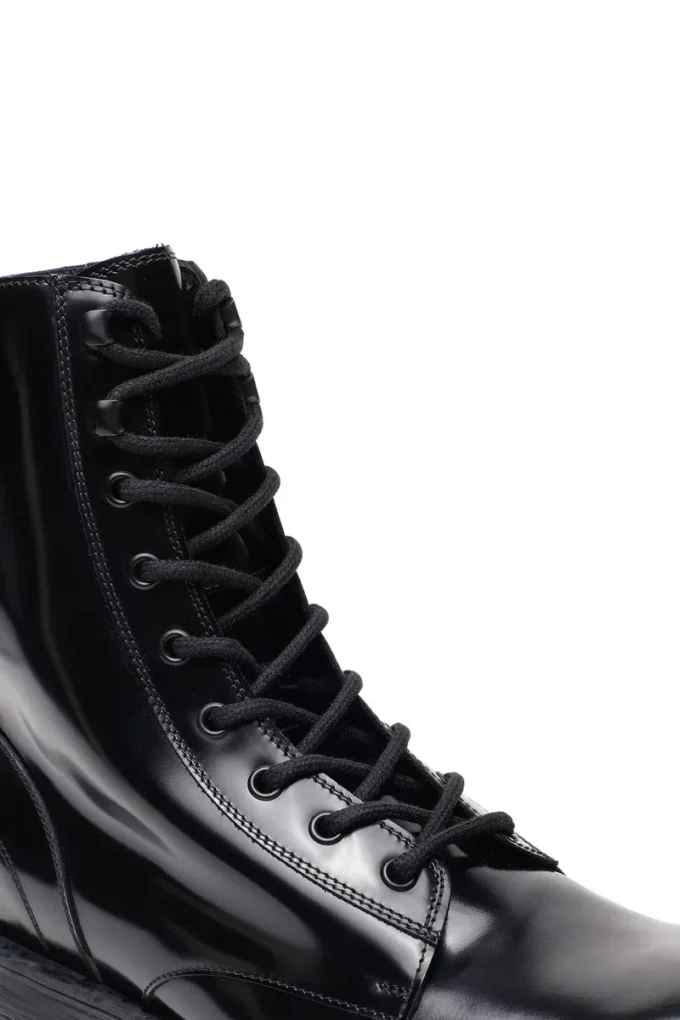 d-hammer bt Bottes D-Hammer-Combat en cuir brillant