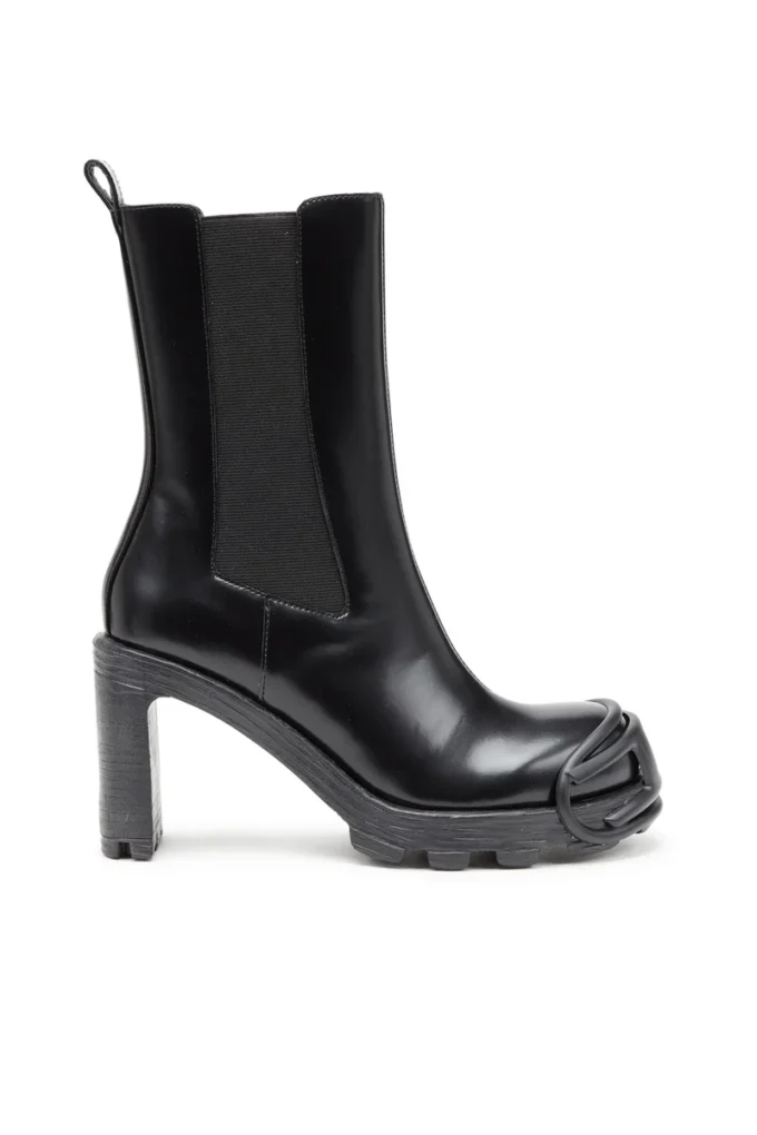d-hammer ch d w Bottes à talons hauts D-Hammer avec plaque ovale en D