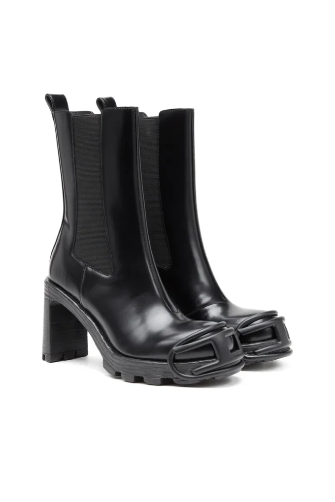 d-hammer ch d w Bottes à talons hauts D-Hammer avec plaque ovale en D