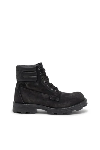 d-hammer à lacets D-Hammer – Bottes militaires en denim et cuir