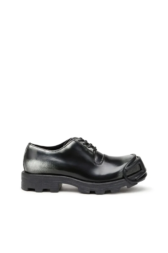 d-hammer so d Chaussures Derby D-Hammer en cuir brillant bicolore