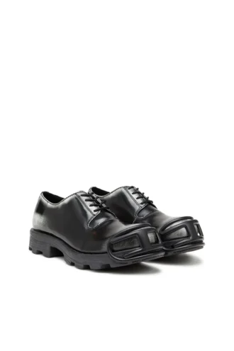 d-hammer so d Chaussures Derby D-Hammer en cuir brillant bicolore