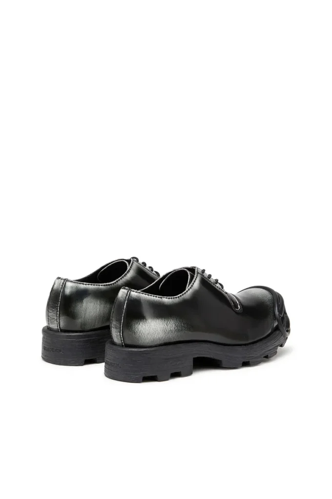 d-hammer so d Chaussures Derby D-Hammer en cuir brillant bicolore
