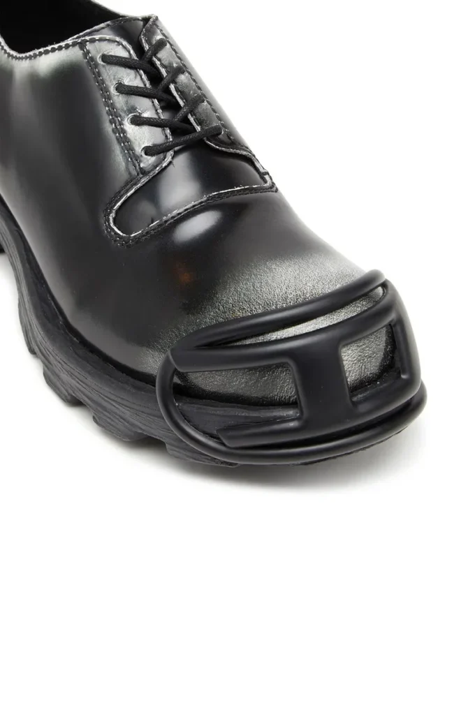 d-hammer so d Chaussures Derby D-Hammer en cuir brillant bicolore