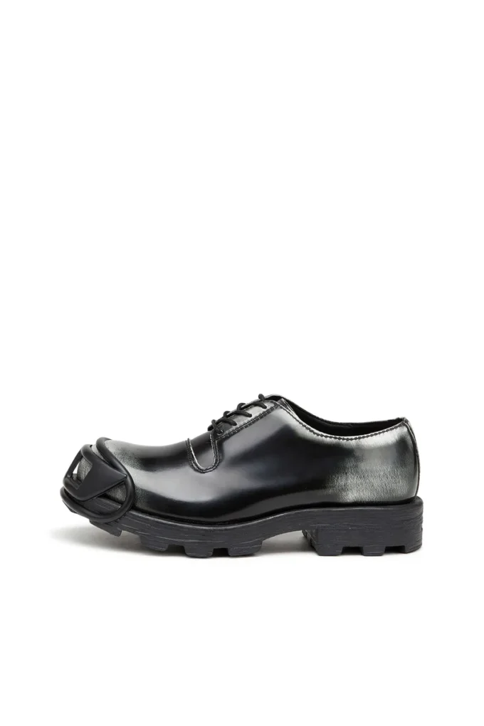 d-hammer so d Chaussures Derby D-Hammer en cuir brillant bicolore