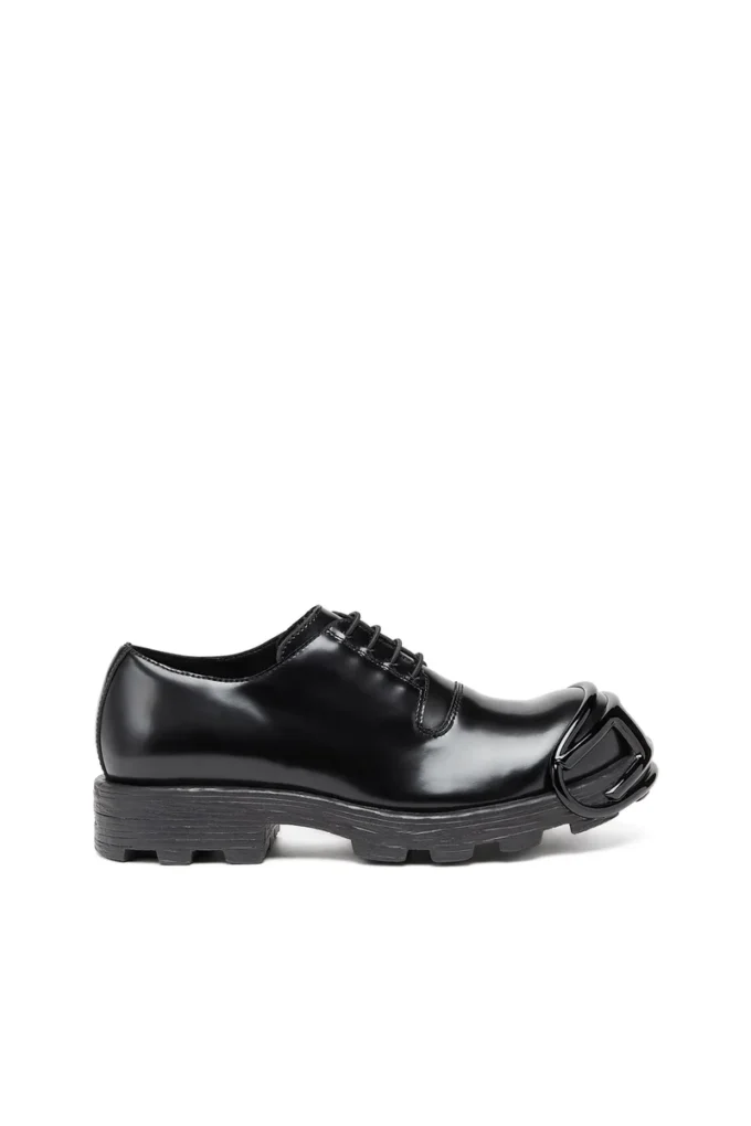 d-hammer so d D-Hammer – Chaussures à lacets en cuir avec bout ovale en D