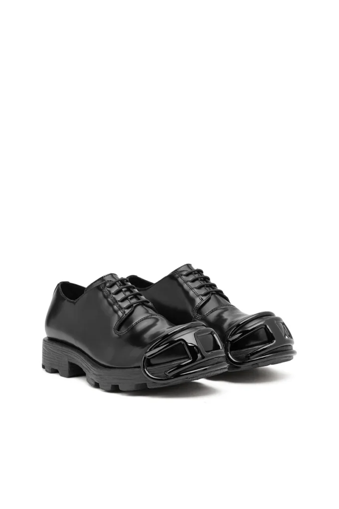 d-hammer so d D-Hammer – Chaussures à lacets en cuir avec bout ovale en D