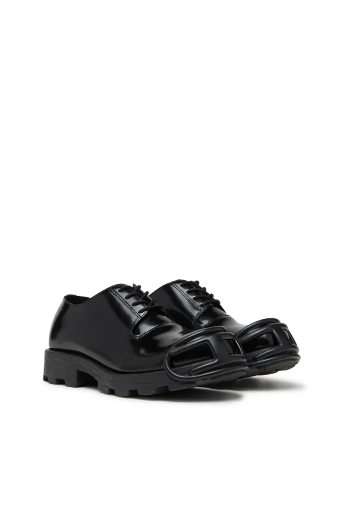 d-hammer so d D-Hammer – Chaussures à lacets en cuir avec bout ovale en D