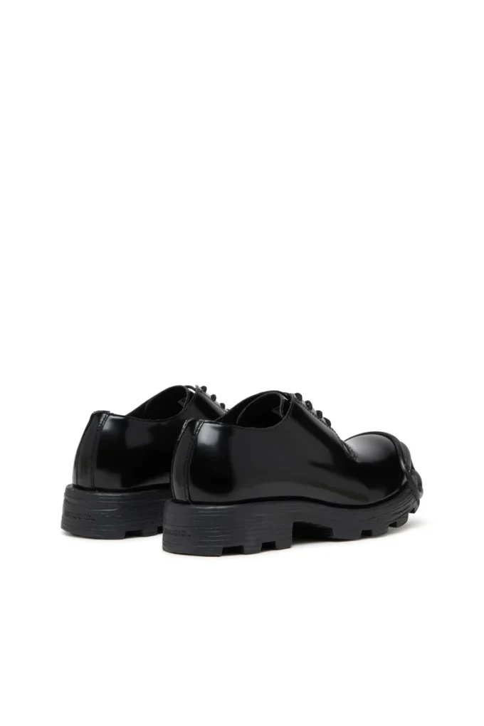 d-hammer so d D-Hammer – Chaussures à lacets en cuir avec bout ovale en D