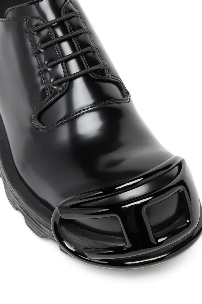 d-hammer so d D-Hammer – Chaussures à lacets en cuir avec bout ovale en D