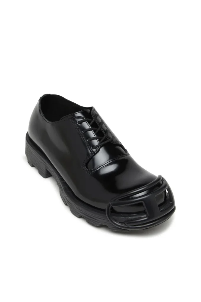 d-hammer so d D-Hammer – Chaussures à lacets en cuir avec bout ovale en D