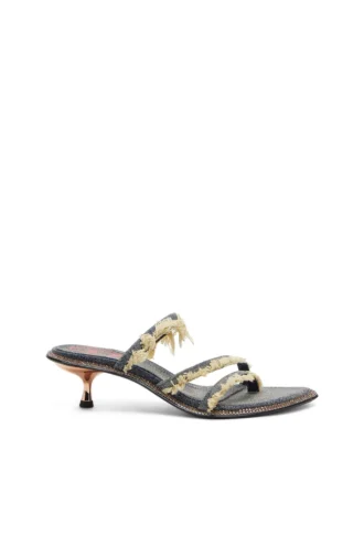 d-havanna kittie Mules D-Havanna Kittie en denim effiloché avec cristaux