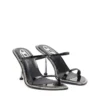 d-havanna sdl D-Havanna – Mules à lanières en cuir verni avec cristaux