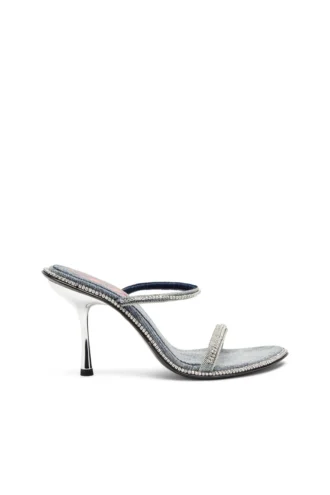 d-havanna sdl Mules à talons D-Havanna en denim cristallisé