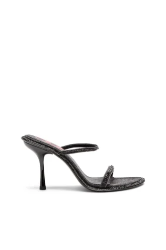 d-havanna sdl Mules à talons D-Havanna en denim cristallisé