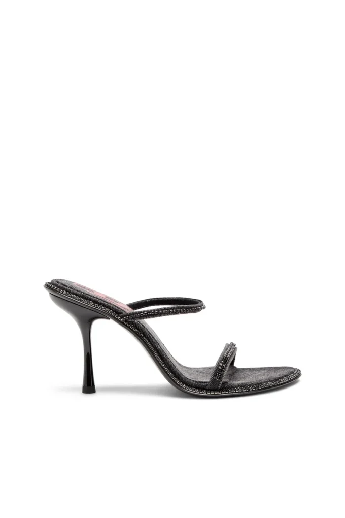 d-havanna sdl Mules à talons D-Havanna en denim cristallisé