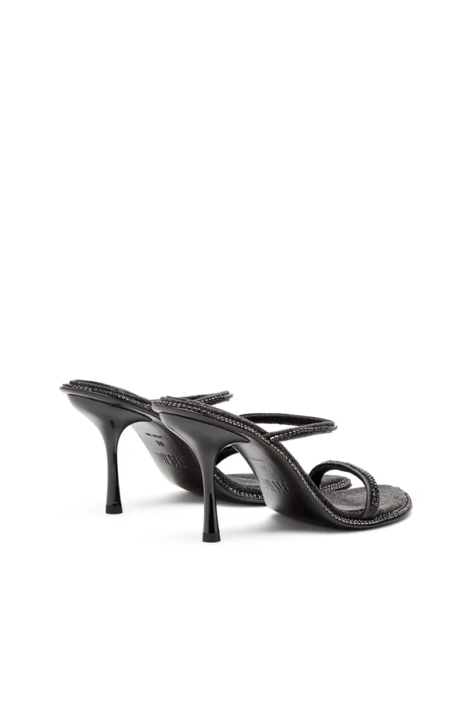 d-havanna sdl Mules à talons D-Havanna en denim cristallisé