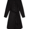 d-iletta-s1 Robe chemise midi avec détail torsadé