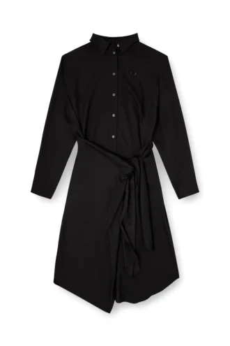 d-iletta-s1 Robe chemise midi avec détail torsadé
