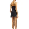 d-inlay-r1 Mini-robe en nylon avec empiècement en tulle