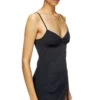 d-inlay-r1 Mini-robe en nylon avec empiècement en tulle
