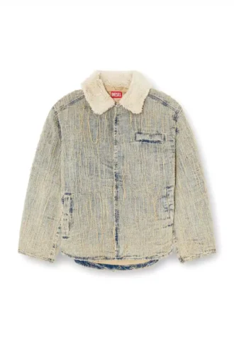 d-ivar-s Veste en denim jacquard à fils flottants