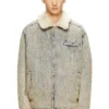 d-ivar-s Veste en denim jacquard à fils flottants