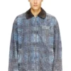 d-ivar-s1 Veste en denim bouclé graphique