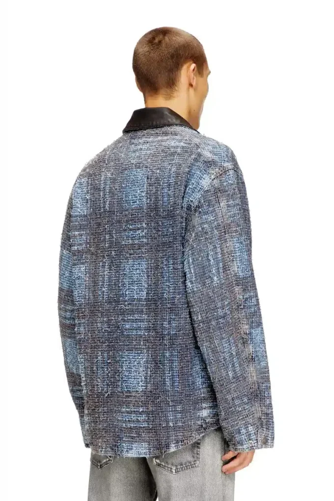 d-ivar-s1 Veste en denim bouclé graphique