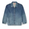 d-krap-s6 Veste zippée en denim fluide