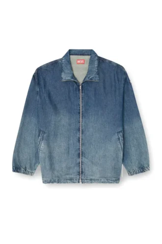 d-krap-s6 Veste zippée en denim fluide