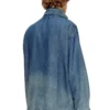d-krap-s6 Veste zippée en denim fluide