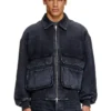 d-kurz Veste en denim tissé batavia
