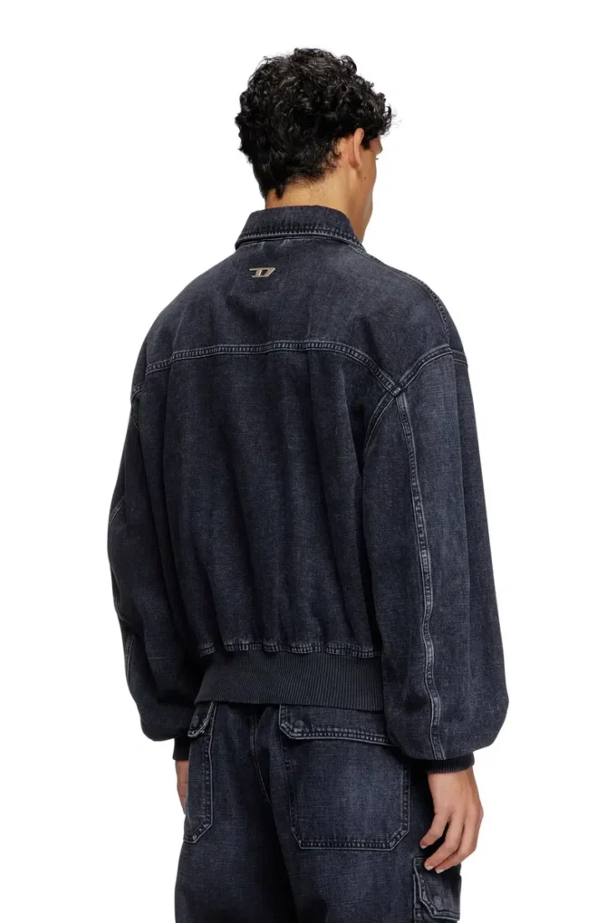d-kurz Veste en denim tissé batavia