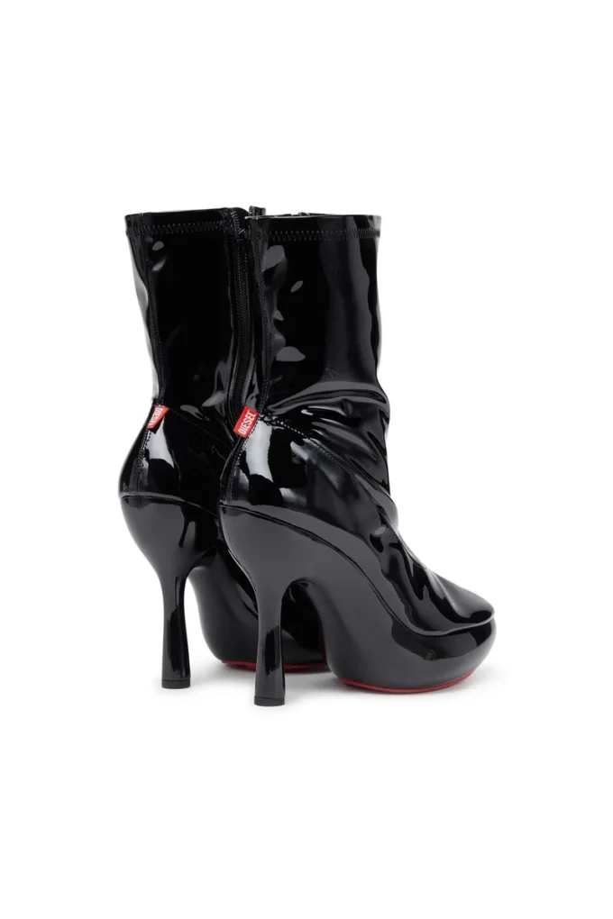d-lake platform midb zip stretch Bottines à plateforme D-Lake en PU stretch verni