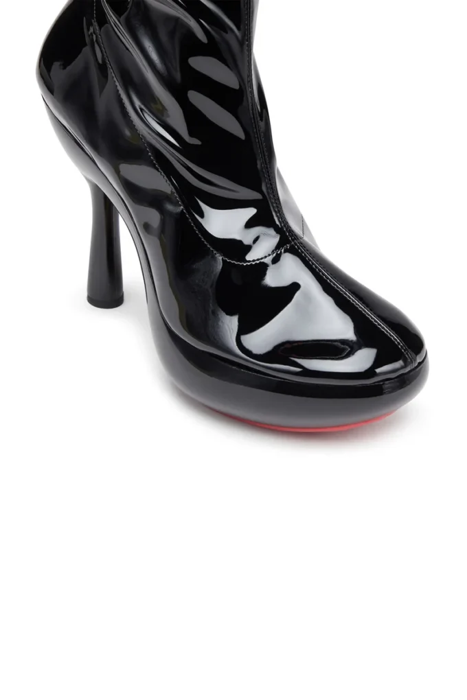 d-lake platform midb zip stretch Bottines à plateforme D-Lake en PU stretch verni
