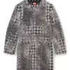 d-lot-fsh Manteau en denim jacquard Prince de Galles