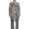 d-lot-fsh Manteau en denim jacquard Prince de Galles