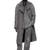 d-matthew-s Trench-coat en denim à motifs