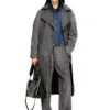 d-matthew-s Trench-coat en denim à motifs