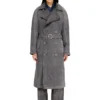 d-matthew-s Trench-coat en denim à motifs