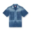 d-nabil-d Chemise de bowling en denim effet contrasté