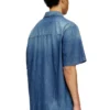d-nabil-d Chemise de bowling en denim effet contrasté