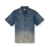 d-nabil-s3 Chemise de bowling en denim fluide dégradé