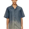 d-nabil-s3 Chemise de bowling en denim fluide dégradé