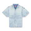 d-nabil-s4 Chemise de bowling en denim marbré