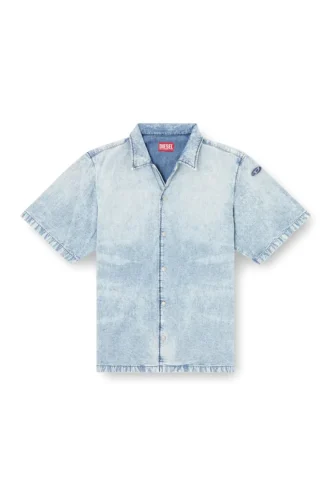 d-nabil-s4 Chemise de bowling en denim marbré