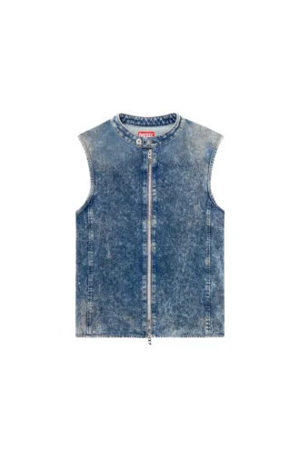 d-nata-fse Haut sans manches en denim avec détails motard