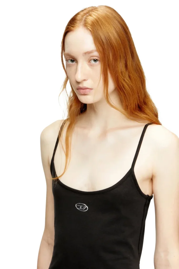 d-newhop-od Mini-robe en coton avec logo Oval D